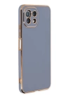 BFS  Xiaomi Mİ 11 Lite Kılıf Volet Silikon - Mavi