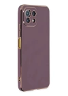 BFS  Xiaomi Mİ 11 Lite Kılıf Volet Silikon - Mor