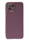BFS  Xiaomi Mİ 11 Lite Kılıf Volet Silikon - Mor