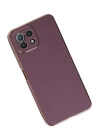 BFS  Xiaomi Mİ 11 Lite Kılıf Volet Silikon - Mor