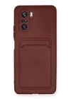 BFS  Xiaomi Mi 11i Kılıf Kelvin Kartvizitli Silikon - Bordo