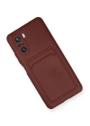 BFS  Xiaomi Mi 11i Kılıf Kelvin Kartvizitli Silikon - Bordo