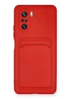 BFS  Xiaomi Mi 11i Kılıf Kelvin Kartvizitli Silikon - Kırmızı