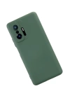BFS  Xiaomi Mi 11T Pro Kılıf Nano içi Kadife Silikon - Koyu Yeşil