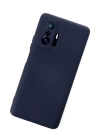 BFS  Xiaomi Mi 11T Pro Kılıf Nano içi Kadife Silikon - Lacivert