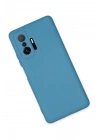 BFS  Xiaomi Mi 11T Pro Kılıf Nano içi Kadife Silikon - Mavi