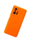 BFS  Xiaomi Mi 11T Pro Kılıf Nano içi Kadife Silikon - Turuncu