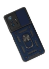 BFS  Xiaomi Mi 11T Pro Kılıf Pars Lens Yüzüklü Silikon - Lacivert
