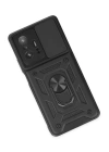 BFS  Xiaomi Mi 11T Pro Kılıf Pars Lens Yüzüklü Silikon - Siyah