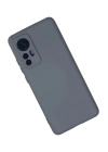 BFS  Xiaomi Mi 12 Kılıf Nano içi Kadife Silikon - Gri