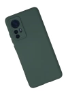 BFS  Xiaomi Mi 12 Kılıf Nano içi Kadife Silikon - Koyu Yeşil