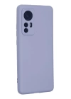BFS  Xiaomi Mi 12 Kılıf Nano içi Kadife Silikon - Lila