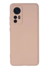 BFS  Xiaomi Mi 12 Kılıf Nano içi Kadife Silikon - Pudra