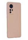 BFS  Xiaomi Mi 12 Kılıf Nano içi Kadife Silikon - Pudra