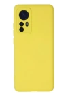 BFS  Xiaomi Mi 12 Kılıf Nano içi Kadife Silikon - Sarı
