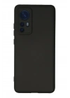 BFS  Xiaomi Mi 12 Kılıf Nano içi Kadife Silikon - Siyah