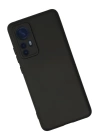 BFS  Xiaomi Mi 12 Kılıf Nano içi Kadife Silikon - Siyah