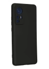 BFS  Xiaomi Mi 12 Kılıf Nano içi Kadife Silikon - Siyah