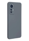BFS  Xiaomi Mi 12 Lite Kılıf Nano içi Kadife Silikon - Gri