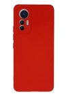 BFS  Xiaomi Mi 12 Lite Kılıf Nano içi Kadife Silikon - Kırmızı