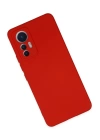 BFS  Xiaomi Mi 12 Lite Kılıf Nano içi Kadife Silikon - Kırmızı