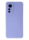 BFS  Xiaomi Mi 12 Lite Kılıf Nano içi Kadife Silikon - Lila