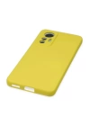 BFS  Xiaomi Mi 12 Lite Kılıf Nano içi Kadife Silikon - Sarı