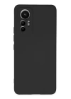 BFS  Xiaomi Mi 12 Lite Kılıf Nano içi Kadife Silikon - Siyah