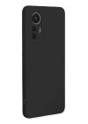 BFS  Xiaomi Mi 12 Lite Kılıf Nano içi Kadife Silikon - Siyah