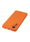 BFS  Xiaomi Mi 12 Lite Kılıf Nano içi Kadife Silikon - Turuncu