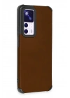 BFS  Xiaomi Mi 12T Kılıf Loop Deri Silikon - Kahverengi