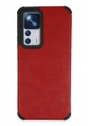 BFS  Xiaomi Mi 12T Kılıf Loop Deri Silikon - Kırmızı
