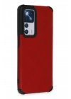 BFS Xiaomi Mi 12T Kılıf Loop Deri Silikon - Kırmızı