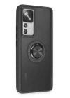 BFS  Xiaomi Mi 12T Pro Kılıf Montreal Yüzüklü Silikon Kapak - Siyah