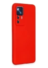 BFS  Xiaomi Mi 12T Pro Kılıf Nano içi Kadife Silikon - Kırmızı