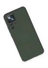 BFS  Xiaomi Mi 12T Pro Kılıf Nano içi Kadife Silikon - Koyu Yeşil