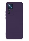 BFS  Xiaomi Mi 12T Pro Kılıf Nano içi Kadife Silikon - Mor