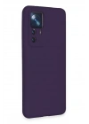 BFS  Xiaomi Mi 12T Pro Kılıf Nano içi Kadife Silikon - Mor
