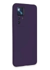 BFS  Xiaomi Mi 12T Pro Kılıf Nano içi Kadife Silikon - Mor