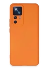 BFS  Xiaomi Mi 12T Pro Kılıf Nano içi Kadife Silikon - Turuncu