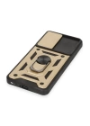 BFS  Xiaomi Mi 12T Pro Kılıf Pars Lens Yüzüklü Silikon - Gold