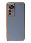 BFS  Xiaomi Mi 12T Pro Kılıf Volet Silikon - Mavi