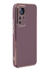 BFS  Xiaomi Mi 12T Pro Kılıf Volet Silikon - Mor