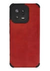 BFS  Xiaomi Mi 13 Kılıf Loop Deri Silikon - Kırmızı