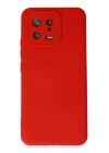 BFS  Xiaomi Mi 13 Kılıf Nano içi Kadife Silikon - Kırmızı