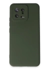 BFS  Xiaomi Mi 13 Kılıf Nano içi Kadife Silikon - Koyu Yeşil