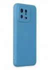 BFS Xiaomi Mi 13 Kılıf Nano içi Kadife Silikon - Mavi