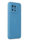 BFS  Xiaomi Mi 13 Kılıf Nano içi Kadife Silikon - Mavi