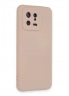 BFS Xiaomi Mi 13 Kılıf Nano içi Kadife Silikon - Pudra