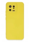 BFS Xiaomi Mi 13 Kılıf Nano içi Kadife Silikon - Sarı